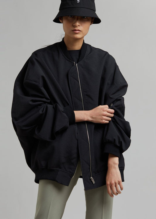 Lumi Bomber Jacket - Black Jacket The Frankie Shop