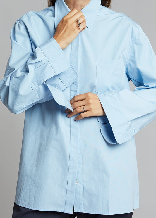 Mayim Oversized Shirt - Sky Shirt Paper Moon