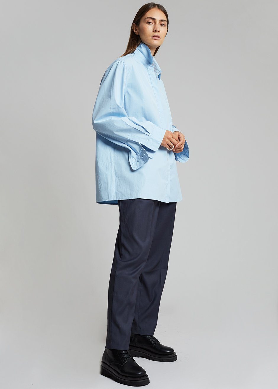 Mayim Oversized Shirt - Sky Shirt Paper Moon
