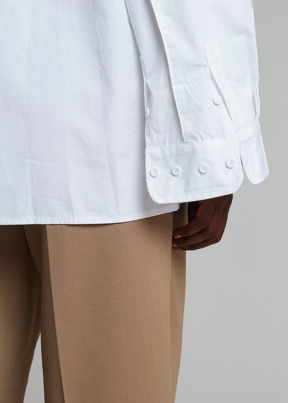 Mayim Oversized Shirt - White Shirt Paper Moon