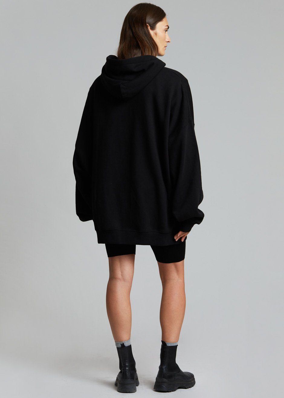 Moana Zip Hoodie - Black Sweatshirt The Frankie Shop