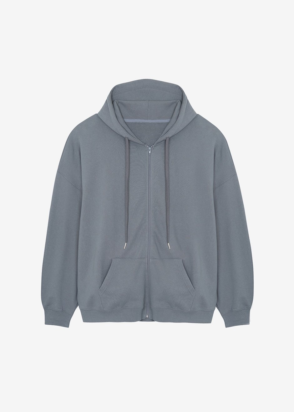 Moana Zip Hoodie - Charcoal Sweatshirt The Frankie Shop
