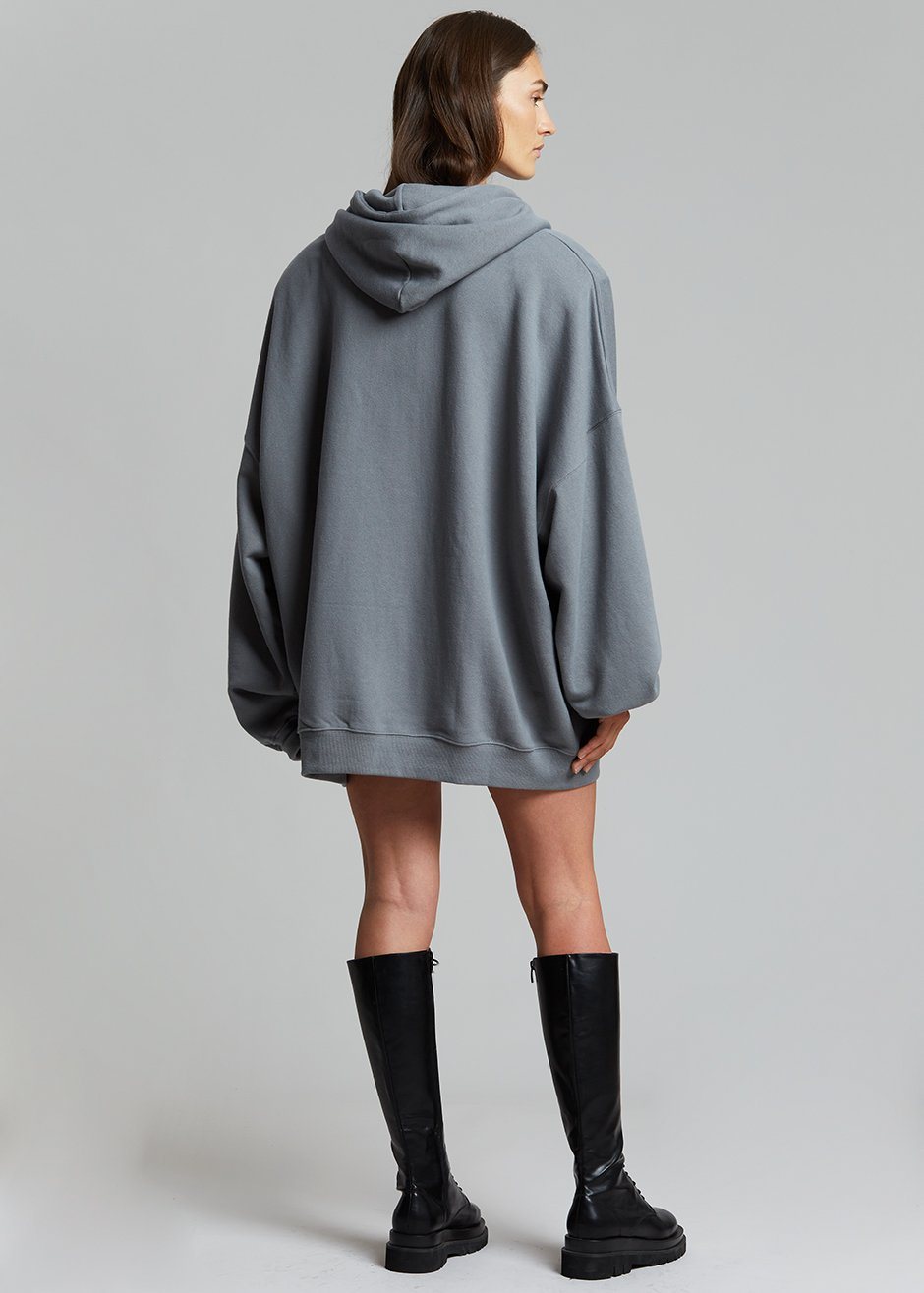 Moana Zip Hoodie - Charcoal Sweatshirt The Frankie Shop