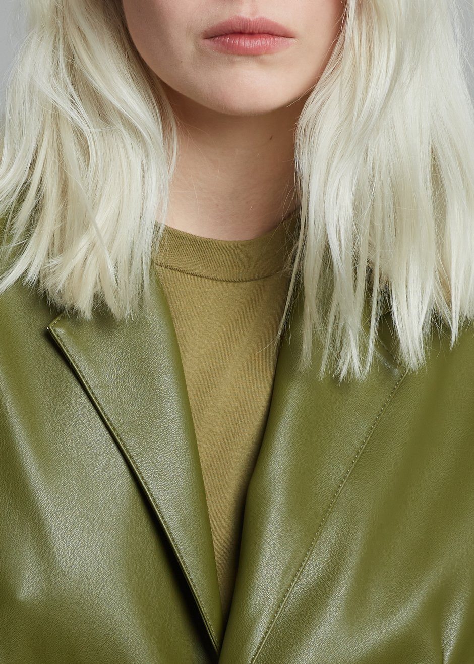 Olympia Blazer - Bright Olive Blazer The Frankie Shop