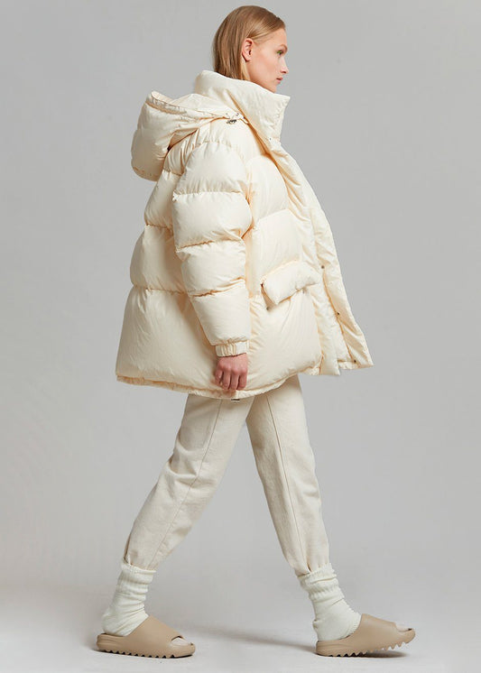 Tignes Long Puffer - Ivory Coat The Frankie Shop