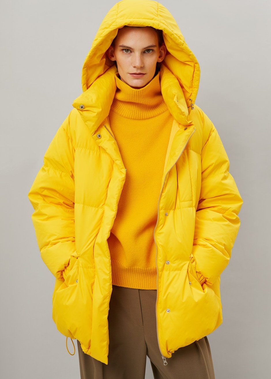 Tignes Long Puffer - Marigold Coat The Frankie Shop