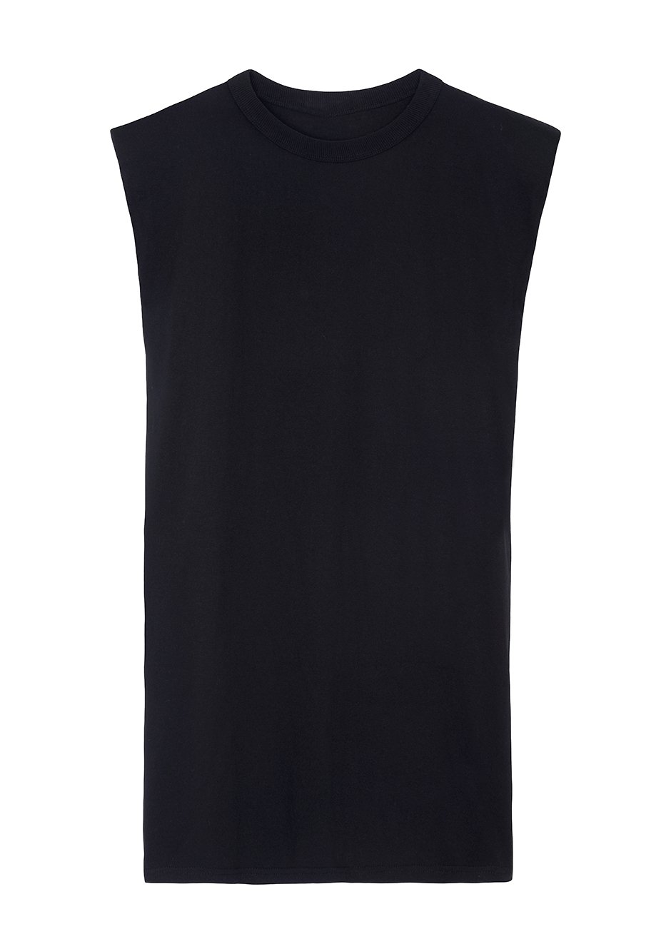 Tina Padded Shoulder Dress- Black Dress The Frankie Shop