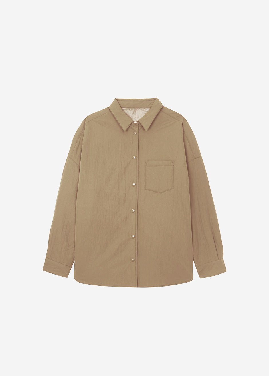 Tove Shirt Jacket - Natural Jacket The Frankie Shop