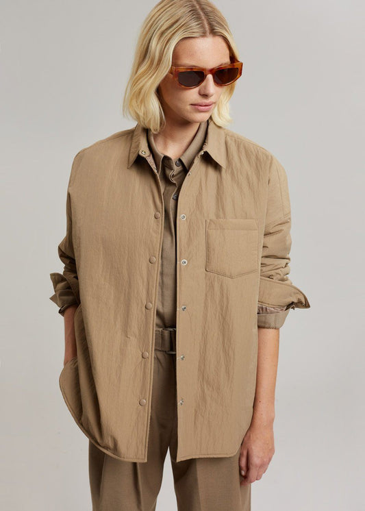 Tove Shirt Jacket - Natural Jacket The Frankie Shop